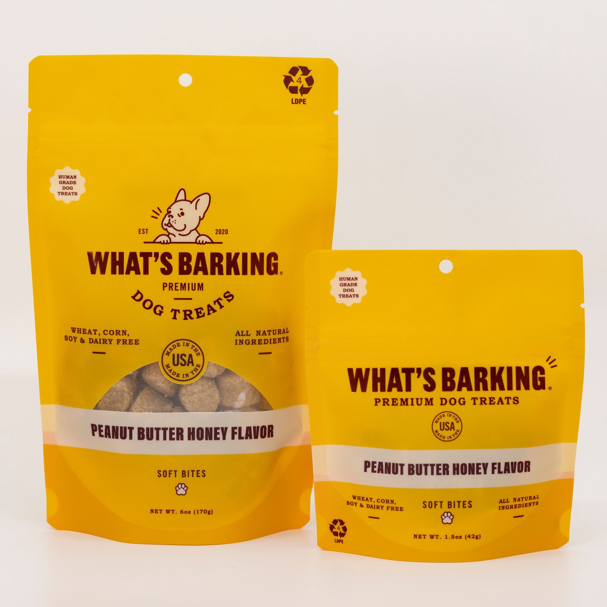 What's Barking Peanut Butter Honey Dog Treats