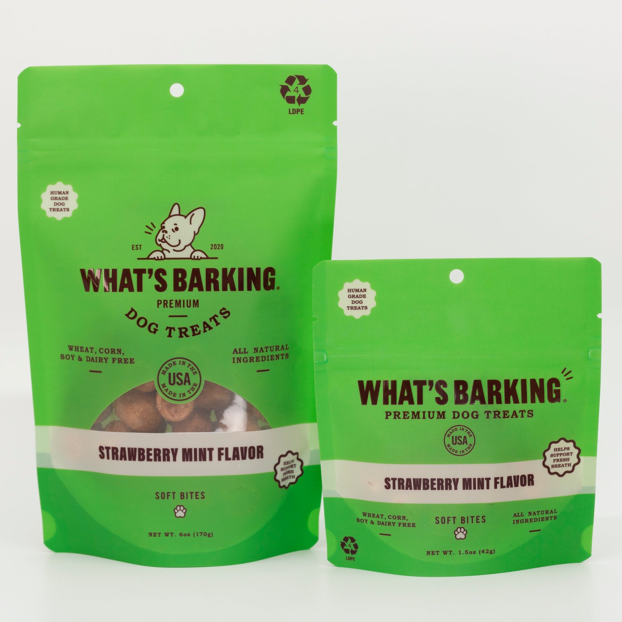 What's Barking Strawberry Mint Dog Treats