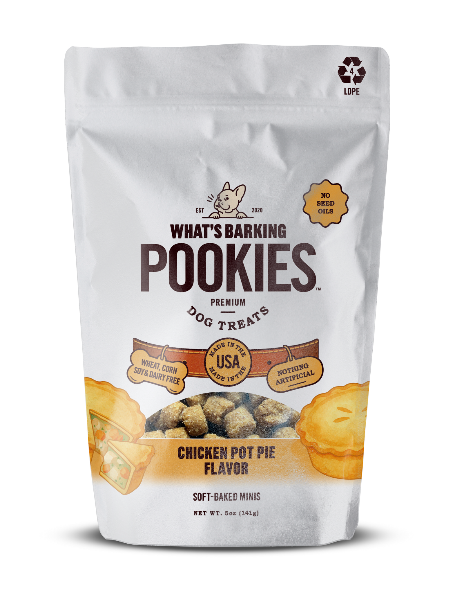 What's Barking Pookies Chicken Pot Pie Dog Treats