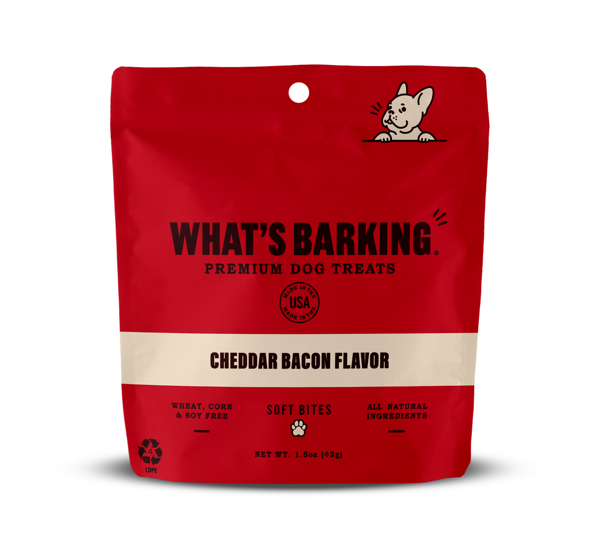 What&#39;s Barking Cheddar Bacon Dog Treats