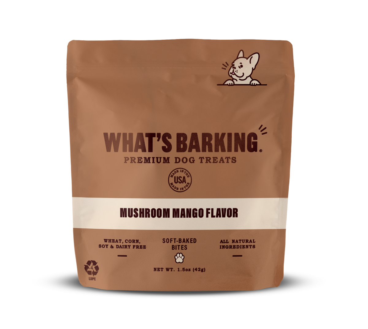 What's Barking Mushroom Mango Dog Treats