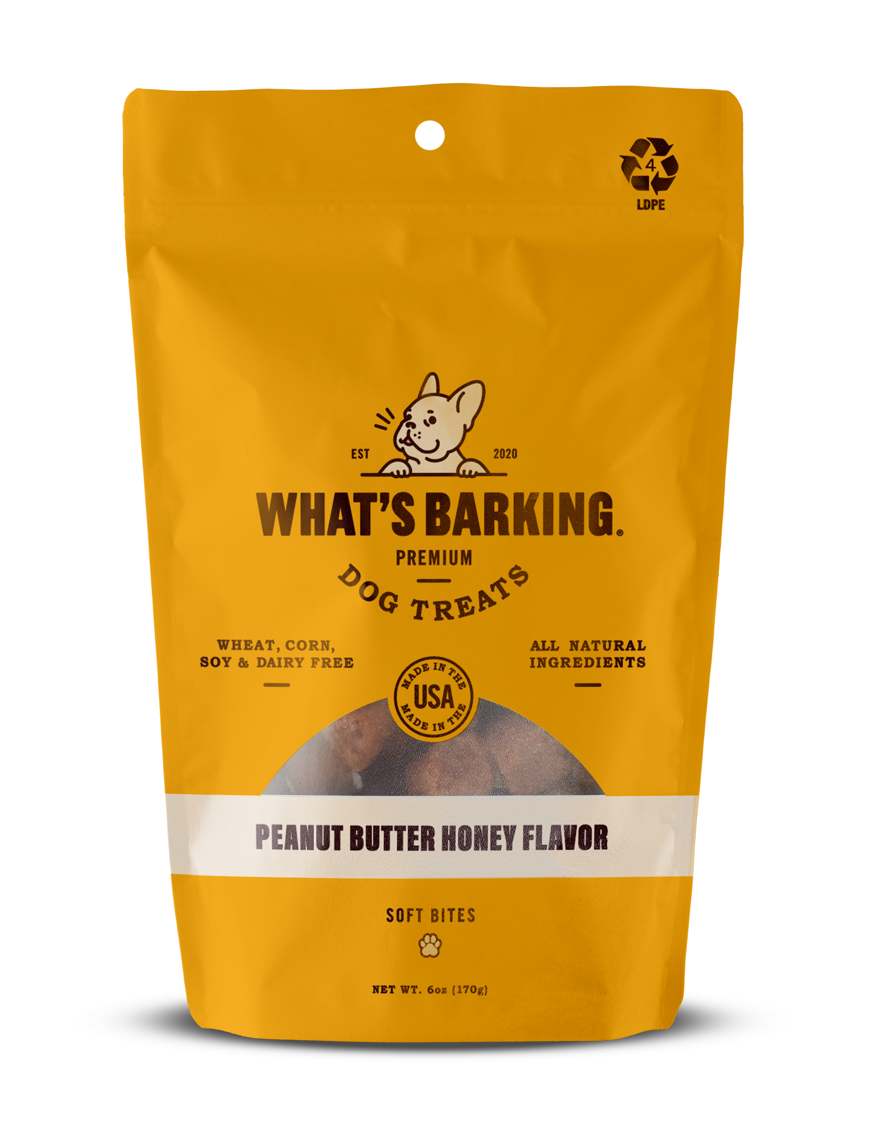 What's Barking Peanut Butter Honey Dog Treats