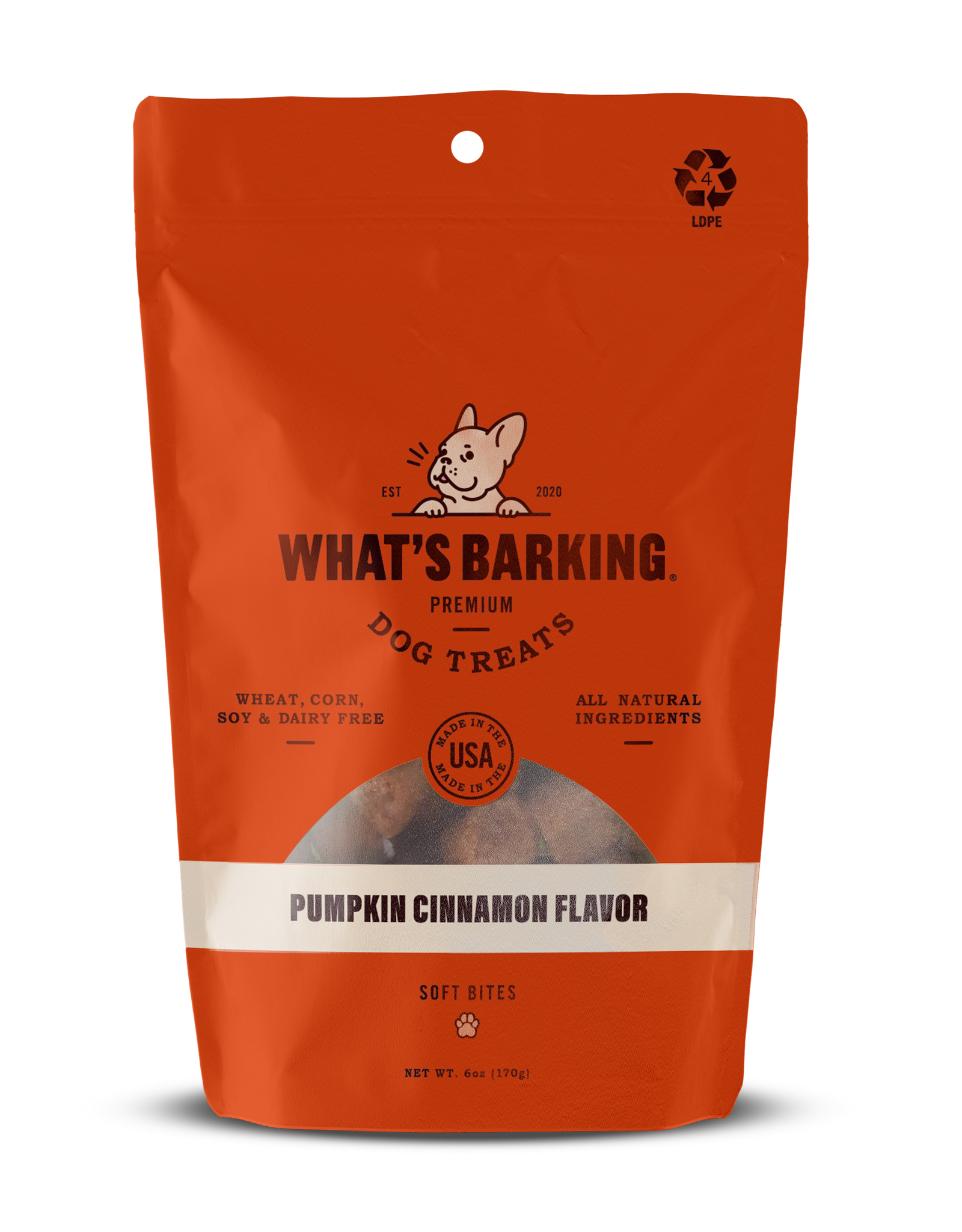 What's Barking Pumpkin Cinnamon Dog Treats