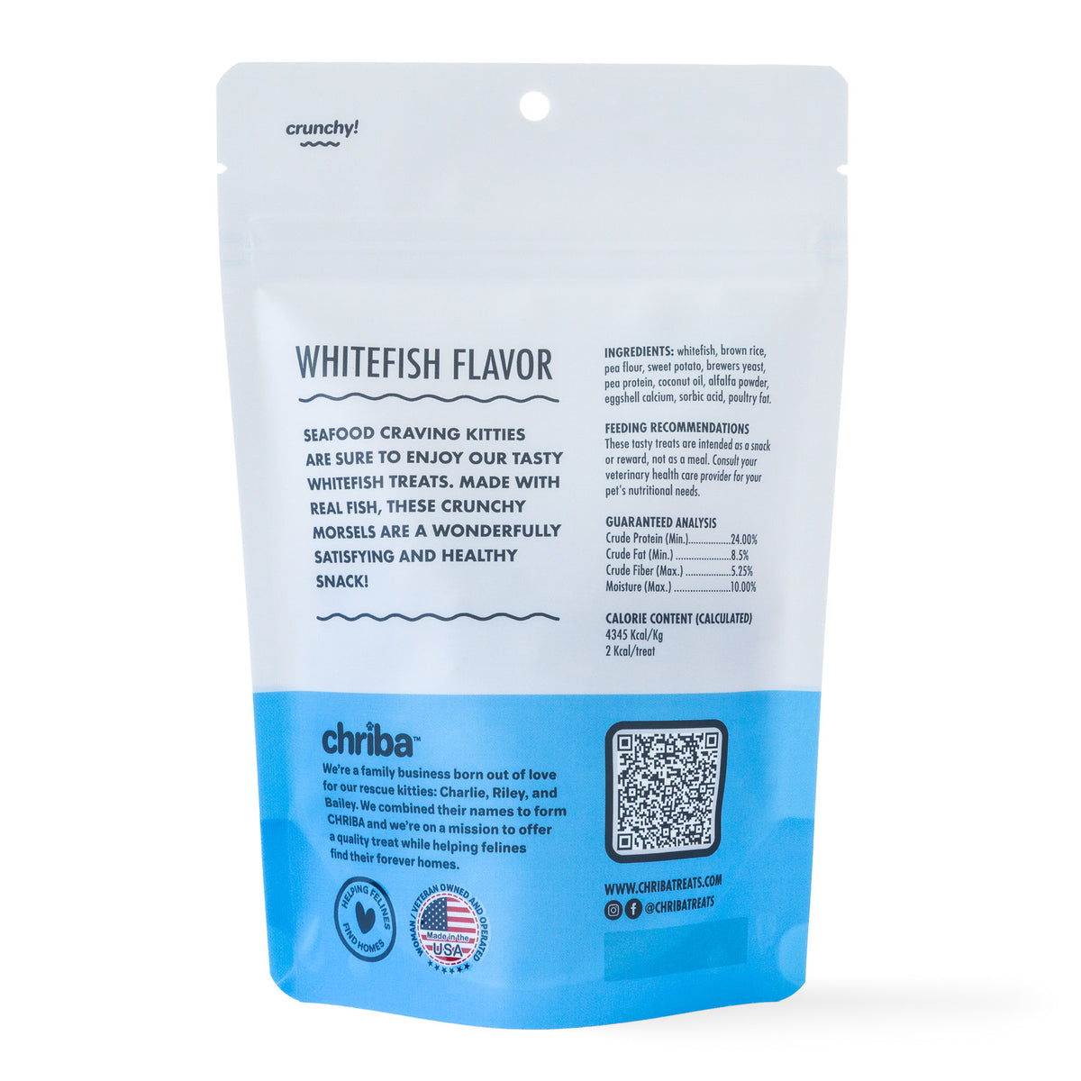 Chriba Whitefish Crunchy Cat Treats